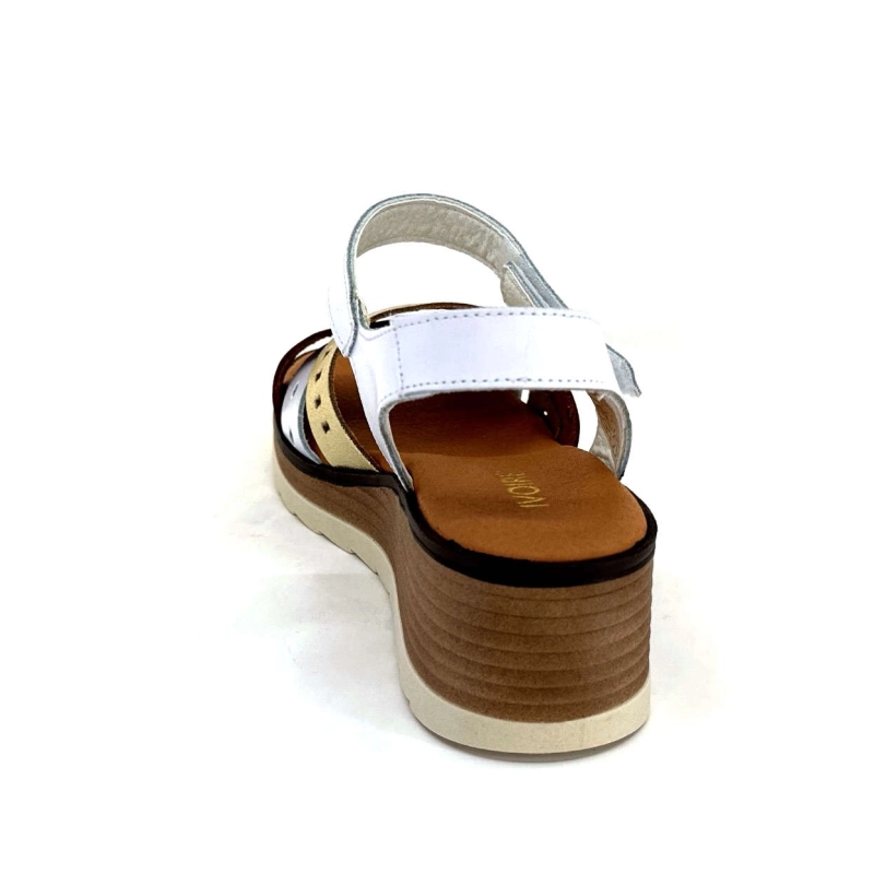 Ivoire Basse Cuir Blanc Or Marron BASSE - COMBI BLANCO Printemps Eté 2024