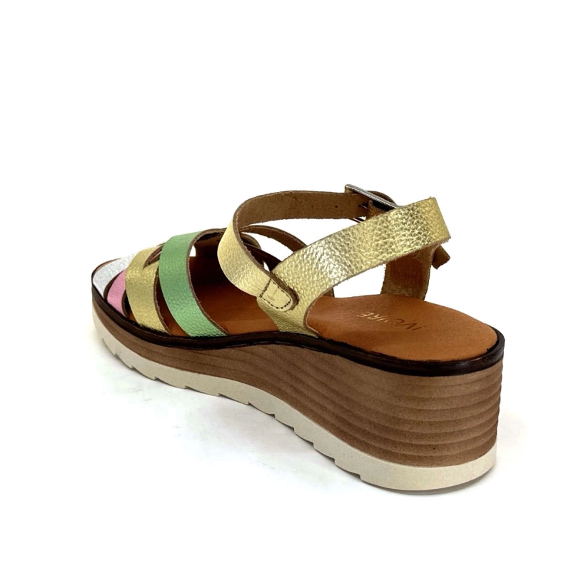 Ivoire Rene Cuir Métal Or Argent Rose Vert RENE - COMBI GRAB - MULTI METAL Printemps Eté 2024