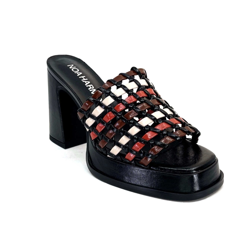 Noa Harmon 9711 M06 Cuir Noir Multicolore 9711M06 - MARE Printemps Eté 2024