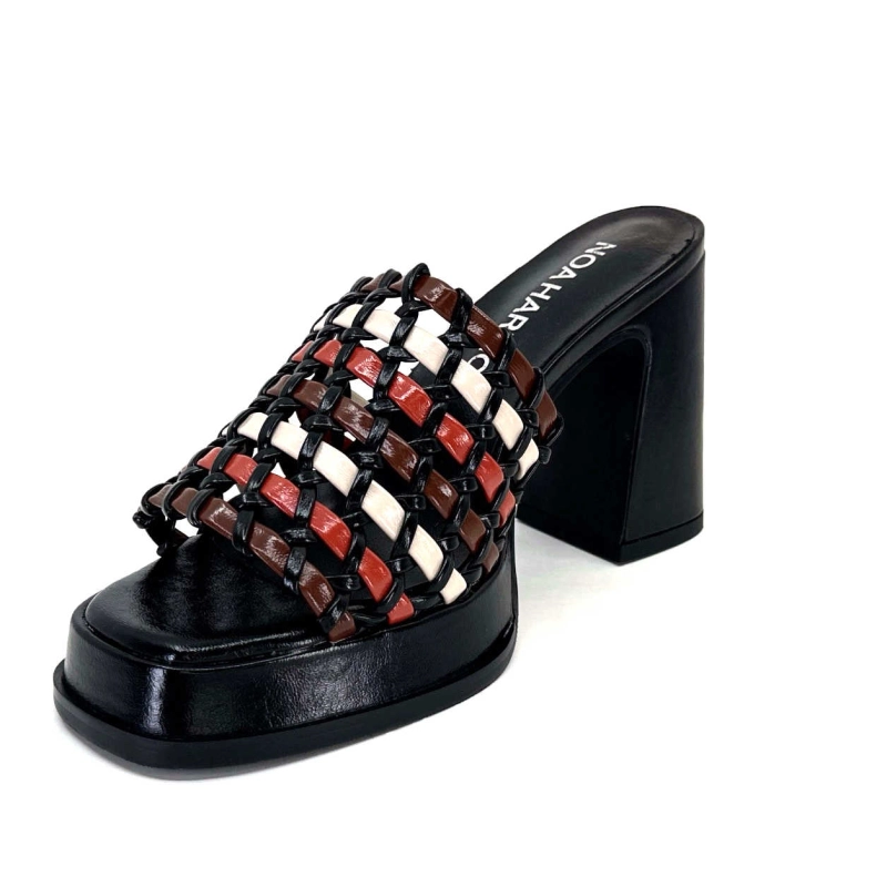Noa Harmon 9711 M06 Cuir Noir Multicolore 9711M06 - MARE Printemps Eté 2024