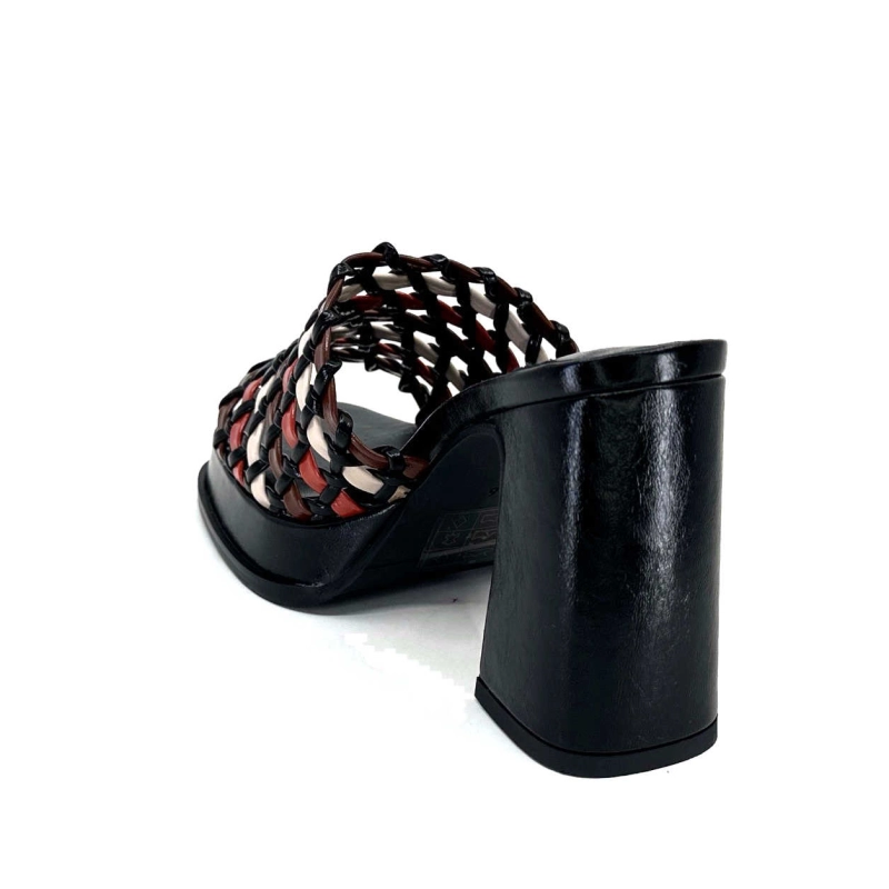 Noa Harmon 9711 M06 Cuir Noir Multicolore 9711M06 - MARE Printemps Eté 2024