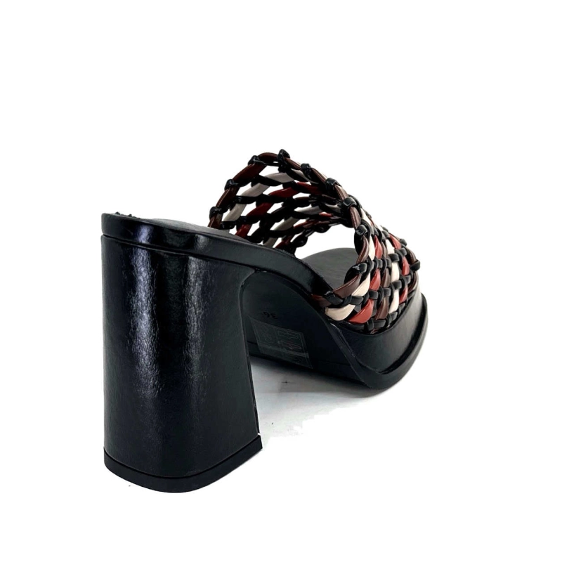 Noa Harmon 9711 M06 Cuir Noir Multicolore 9711M06 - MARE Printemps Eté 2024