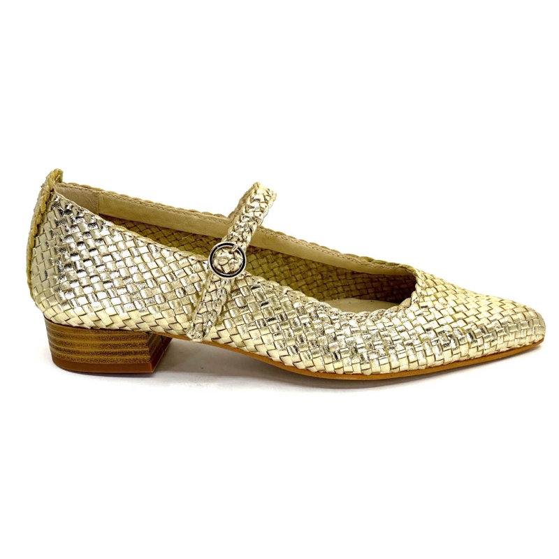 Ivoire 24776 Cuir Tressé Or 24776 - TRENZADO FOIL - FUMO Printemps Eté 2024