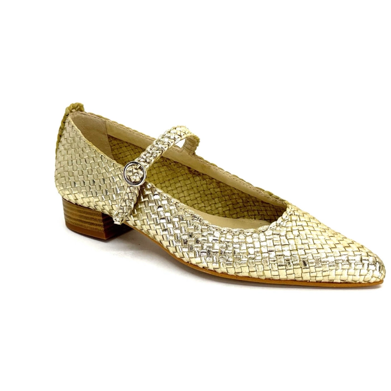 Ivoire 24776 Cuir Tressé Or 24776 - TRENZADO FOIL - FUMO Printemps Eté 2024