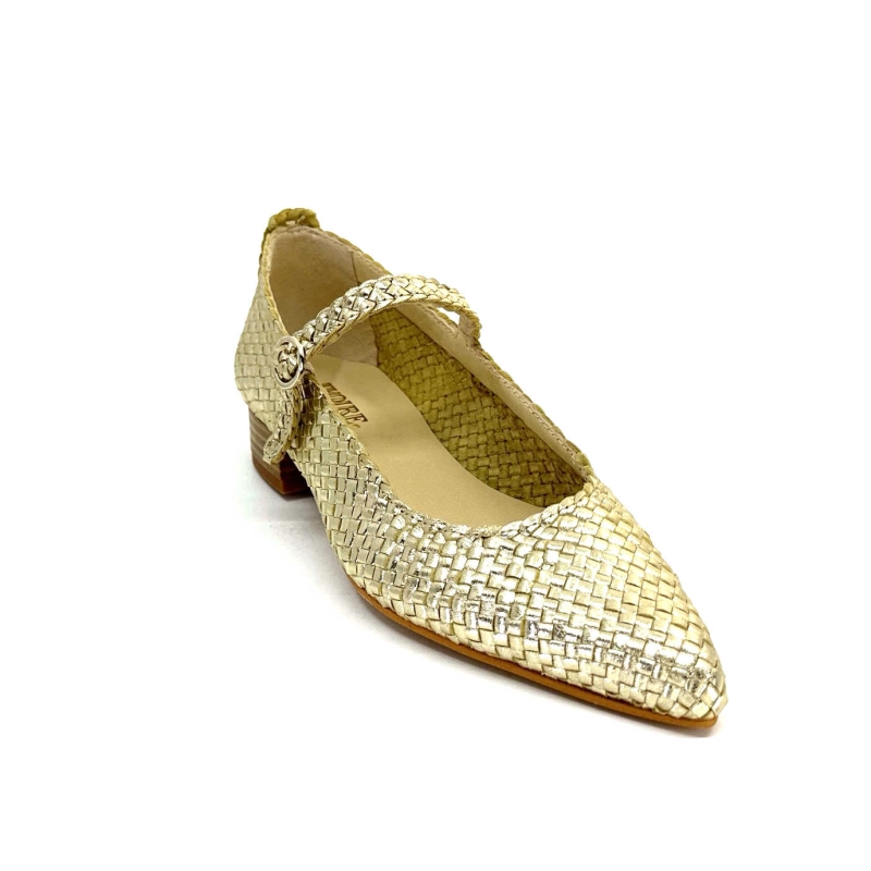 Ivoire 24776 Cuir Tressé Or 24776 - TRENZADO FOIL - FUMO Printemps Eté 2024