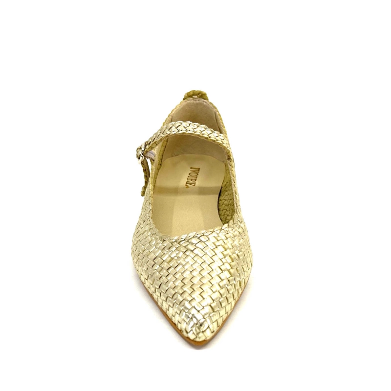 Ivoire 24776 Cuir Tressé Or 24776 - TRENZADO FOIL - FUMO Printemps Eté 2024