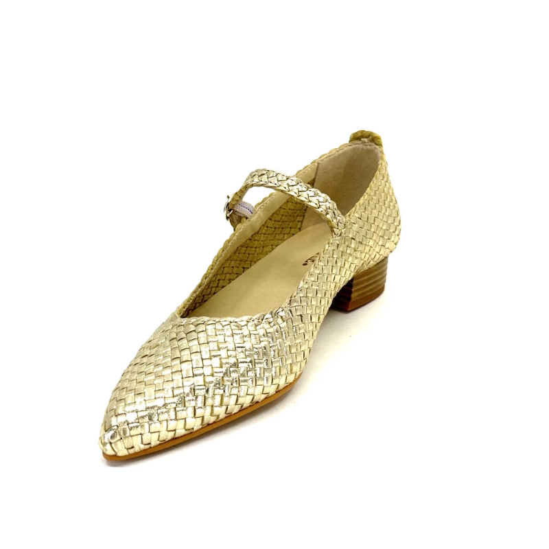 Ivoire 24776 Cuir Tressé Or 24776 - TRENZADO FOIL - FUMO Printemps Eté 2024