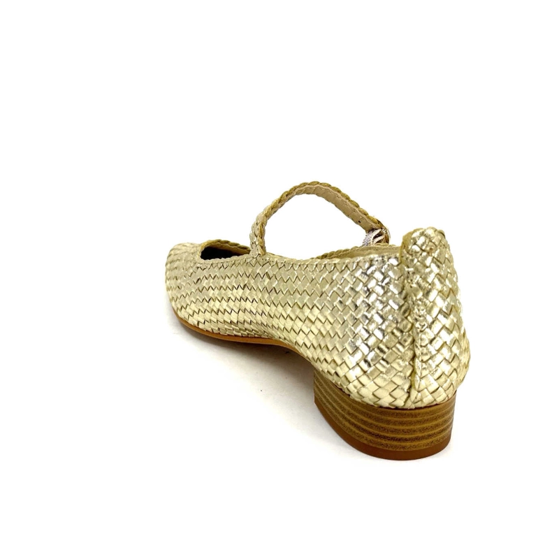 Ivoire 24776 Cuir Tressé Or 24776 - TRENZADO FOIL - FUMO Printemps Eté 2024