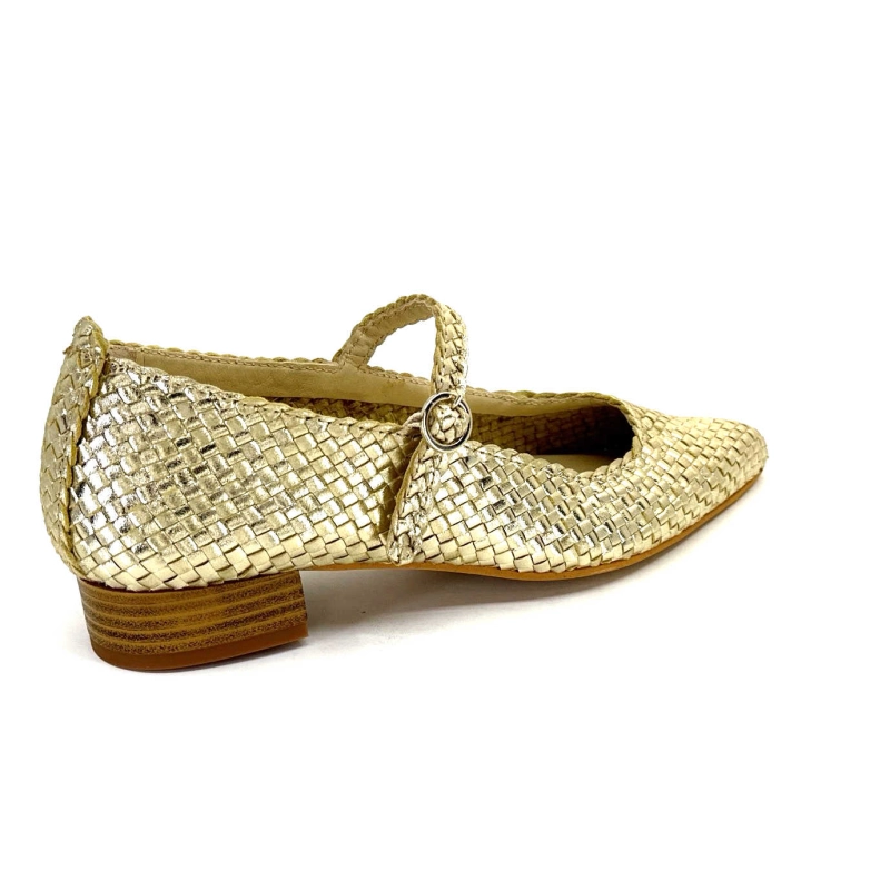 Ivoire 24776 Cuir Tressé Or 24776 - TRENZADO FOIL - FUMO Printemps Eté 2024