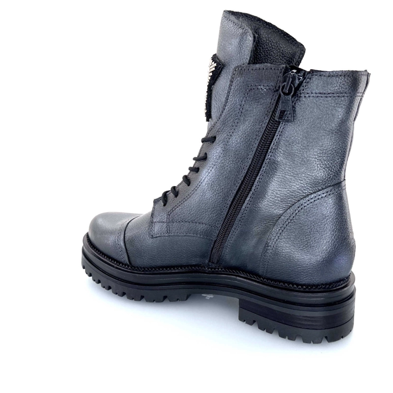 Mjus M77277 301 Cuir Gris Métallique Bijoux Argent M77277 301 - 6334 - PELTRO Automne Hiver 2024-2025