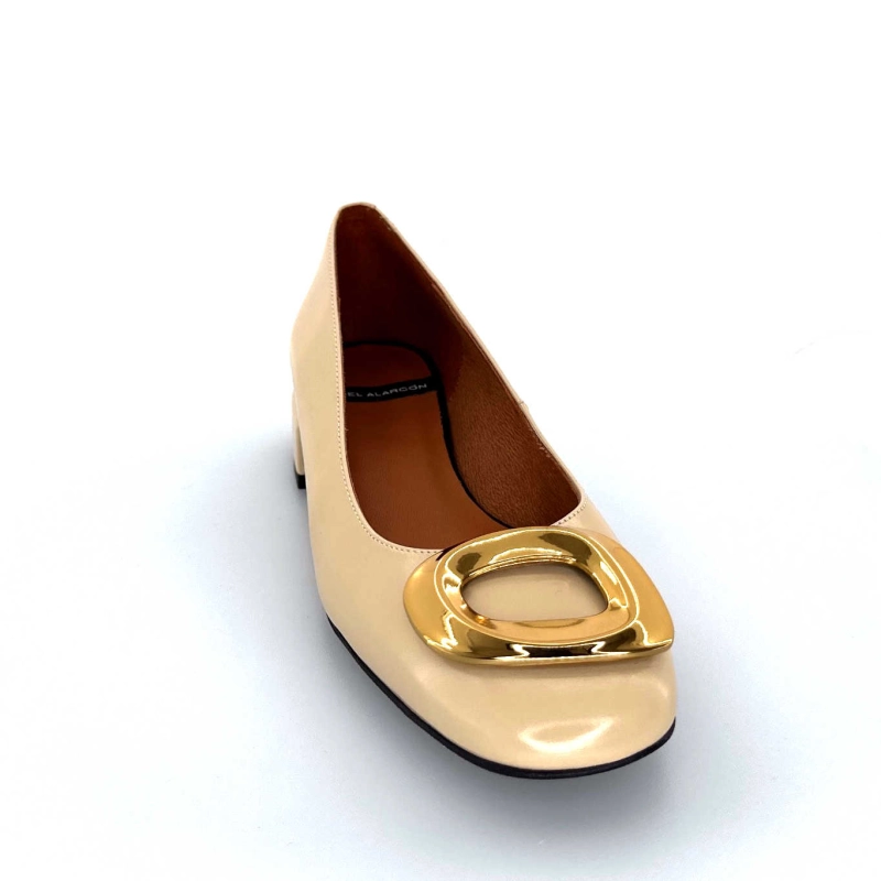 Angel Alarcon 24514 Cuir Glacé Beige 24514 610A - EGIDIO - CHAMPAGNE Automne Hiver 2024-2025