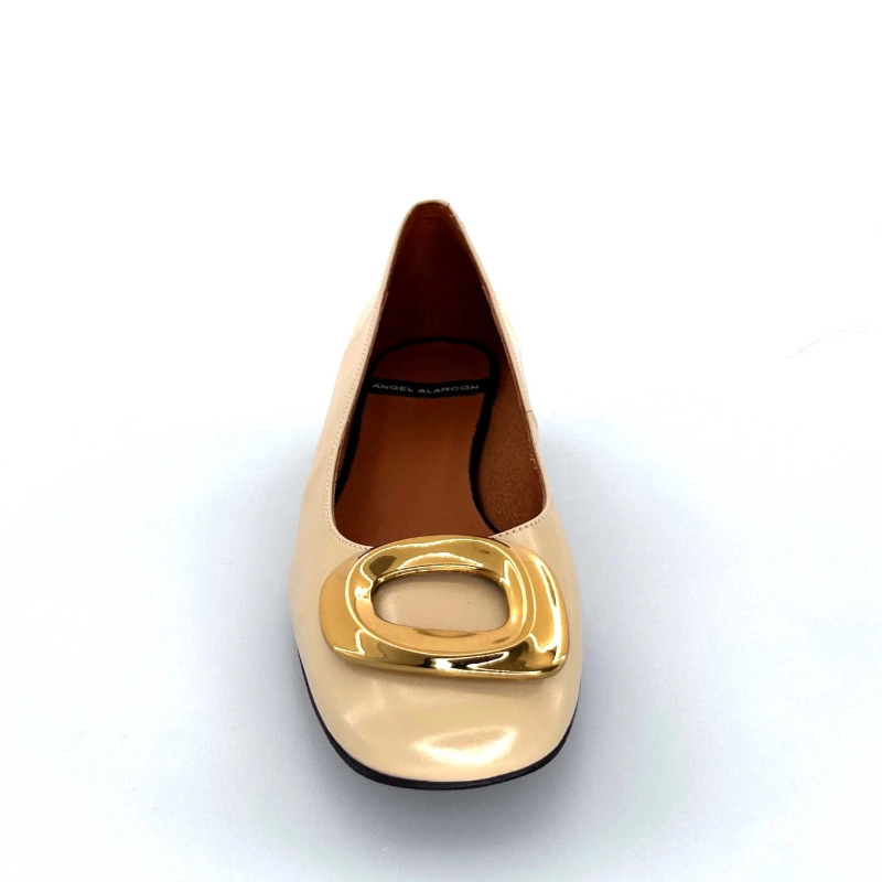 Angel Alarcon 24514 Cuir Glacé Beige 24514 610A - EGIDIO - CHAMPAGNE Automne Hiver 2024-2025