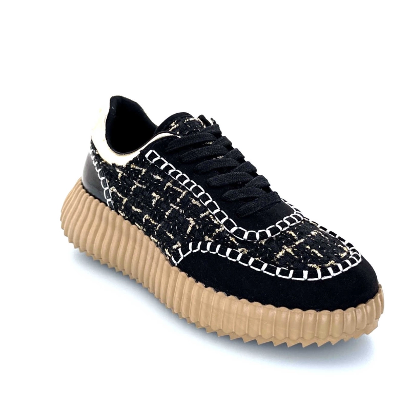 Ivoire 2200586 2200 Textile Noir 2200586 2200 - BLACK COMBI FABRI Automne Hiver 2024-2025