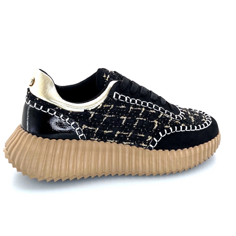 Ivoire 2200586 2200 Textile Noir 2200586 2200 - BLACK COMBI FABRI Automne Hiver 2024-2025