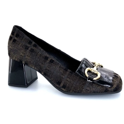 Pedro Miralles 29370 Cuir Reptile Marron Ivoire Chaussures