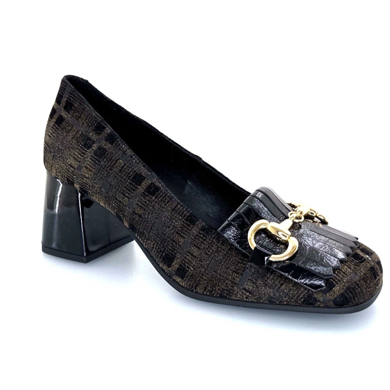 Pedro Miralles 28405 Velours Noir Ivoire Chaussures