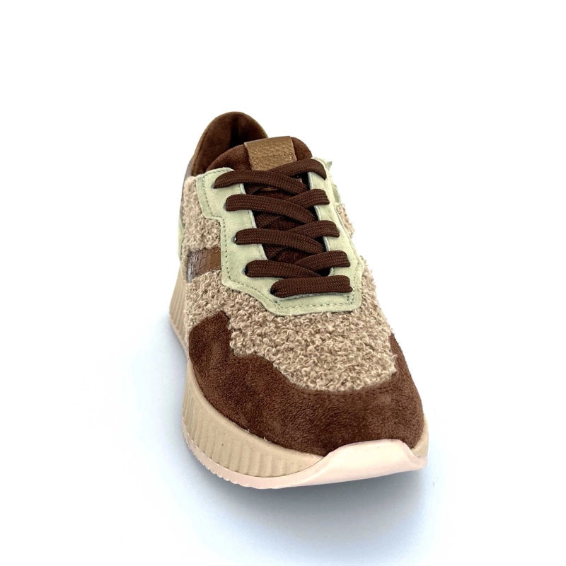 Softwaves 8.95.05/002 Daim Marron Vert 8.95.05 / 002 - MOUTON ARENA - V Automne Hiver 2024-2025