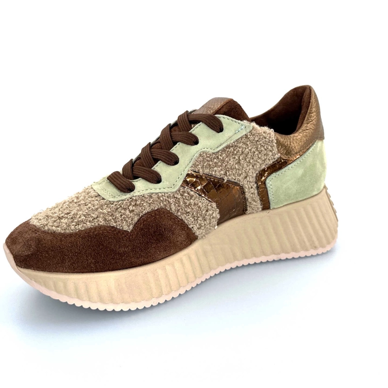 Softwaves 8.95.05/002 Daim Marron Vert 8.95.05 / 002 - MOUTON ARENA - V Automne Hiver 2024-2025