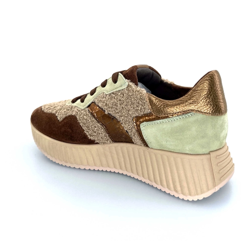 Softwaves 8.95.05/002 Daim Marron Vert 8.95.05 / 002 - MOUTON ARENA - V Automne Hiver 2024-2025