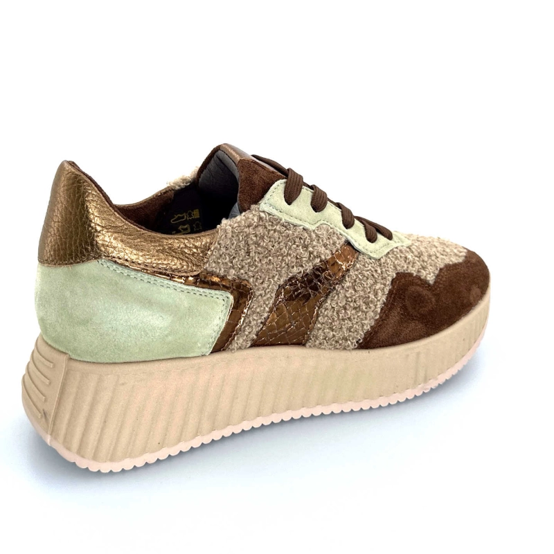 Softwaves 8.95.05/002 Daim Marron Vert 8.95.05 / 002 - MOUTON ARENA - V Automne Hiver 2024-2025