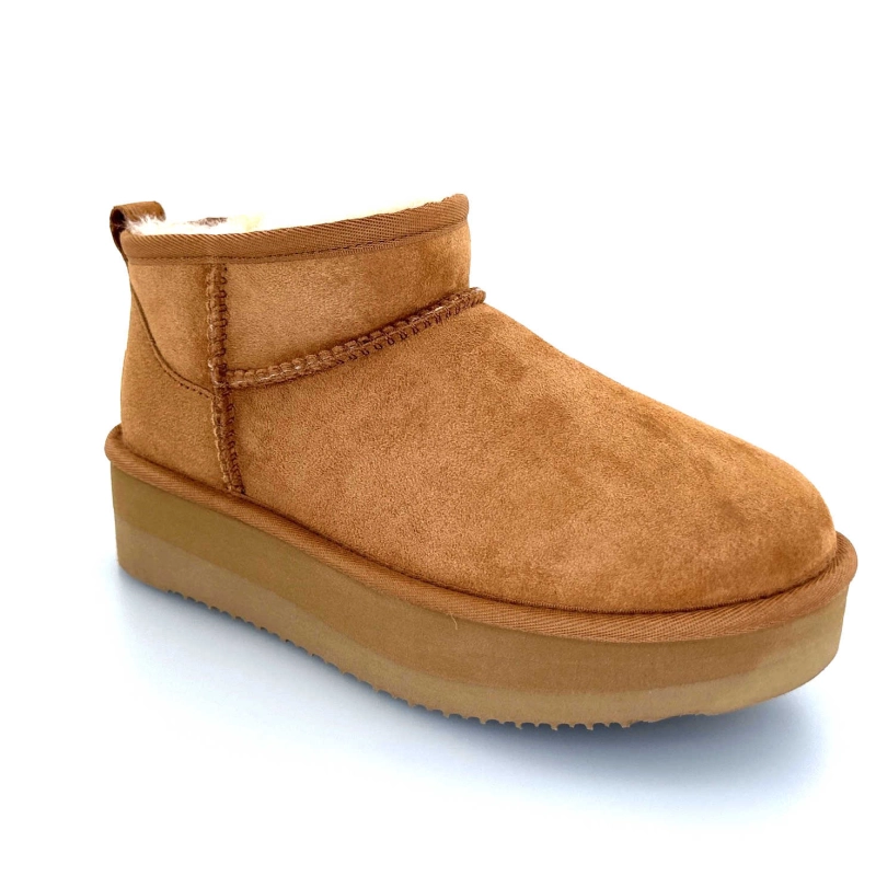 Sweet Heritage Patineuse Daim Camel PATINEUSE - CHESNUT Automne Hiver 2024-2025