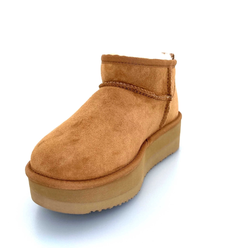 Sweet Heritage Patineuse Daim Camel PATINEUSE - CHESNUT Automne Hiver 2024-2025