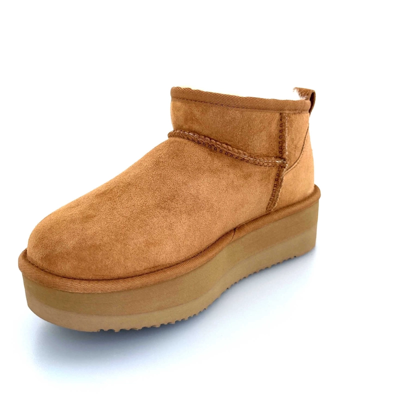 Sweet Heritage Patineuse Daim Camel PATINEUSE - CHESNUT Automne Hiver 2024-2025