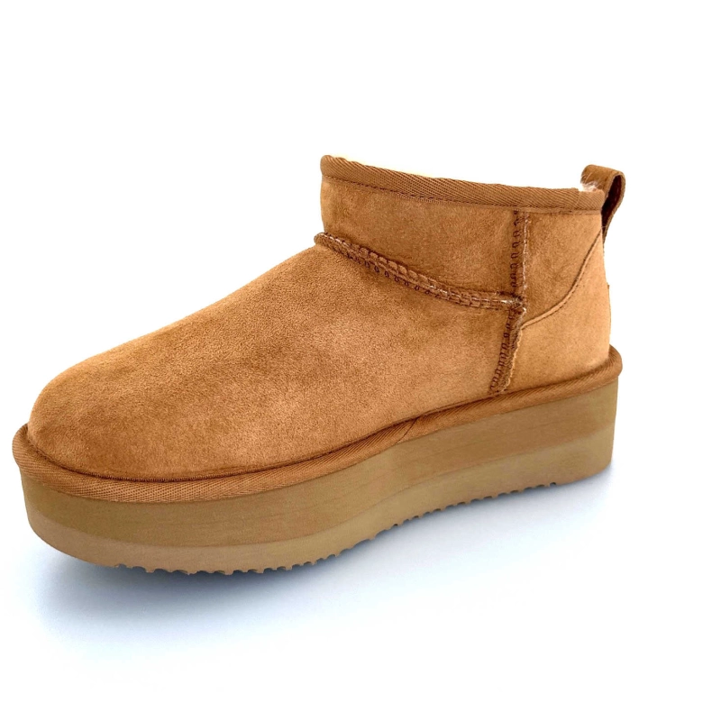 Sweet Heritage Patineuse Daim Camel PATINEUSE - CHESNUT Automne Hiver 2024-2025