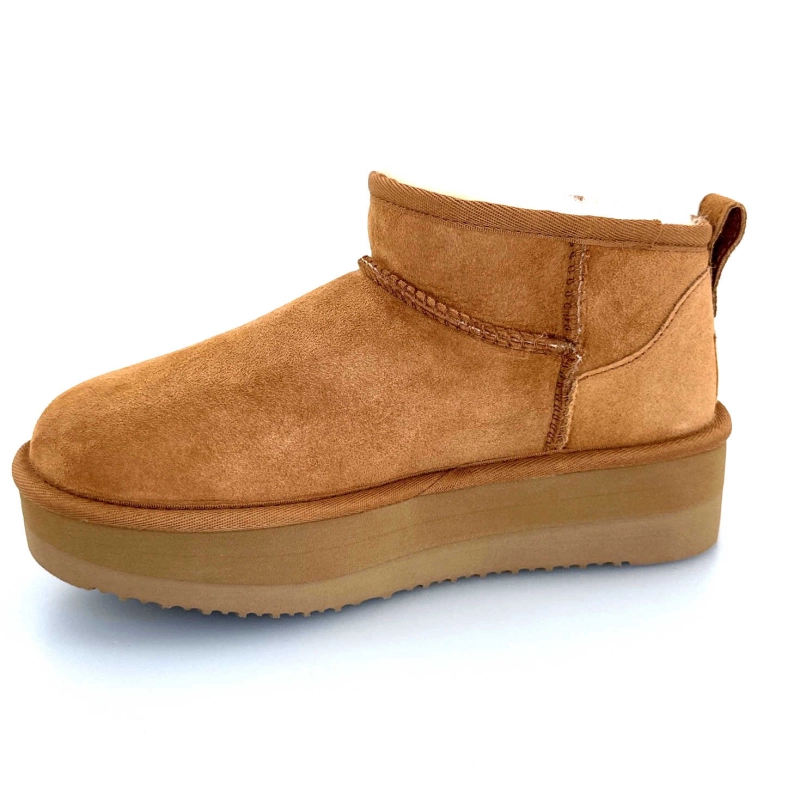 Sweet Heritage Patineuse Daim Camel PATINEUSE - CHESNUT Automne Hiver 2024-2025