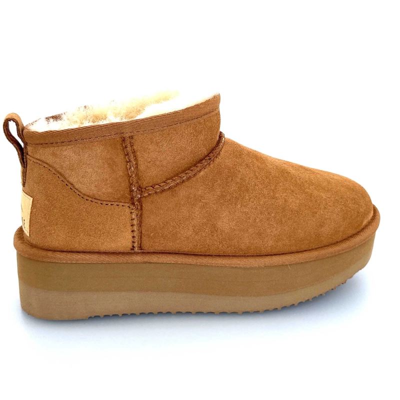 Sweet Heritage Patineuse Daim Camel PATINEUSE - CHESNUT Automne Hiver 2024-2025
