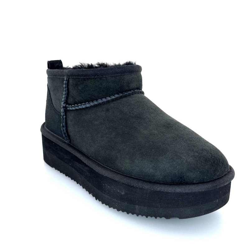 Sweet Heritage Patineuse Daim Noir PATINEUSE - NOIR Automne Hiver 2024-2025