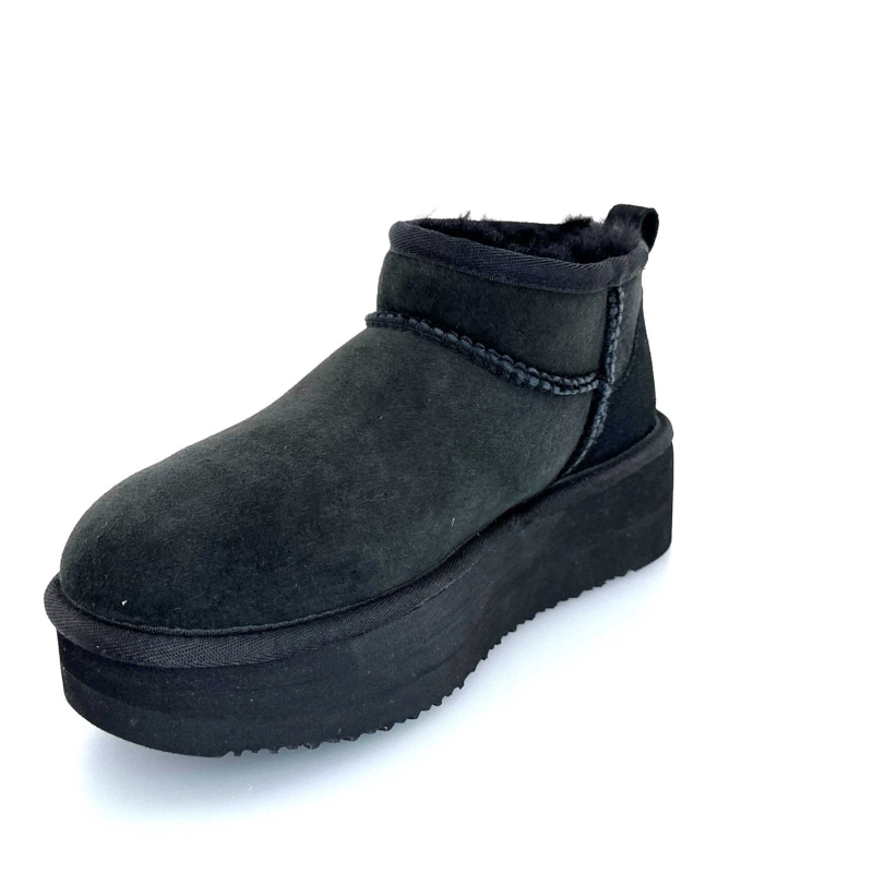 Sweet Heritage Patineuse Daim Noir PATINEUSE - NOIR Automne Hiver 2024-2025