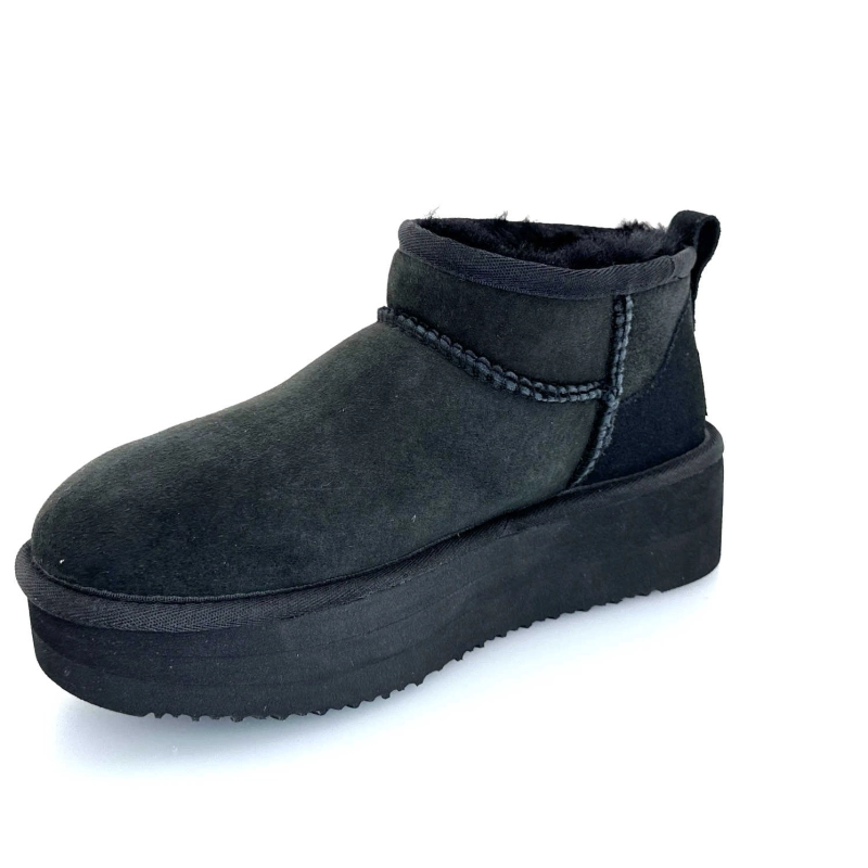 Sweet Heritage Patineuse Daim Noir PATINEUSE - NOIR Automne Hiver 2024-2025