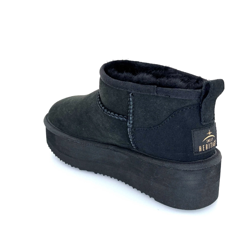 Sweet Heritage Patineuse Daim Noir PATINEUSE - NOIR Automne Hiver 2024-2025