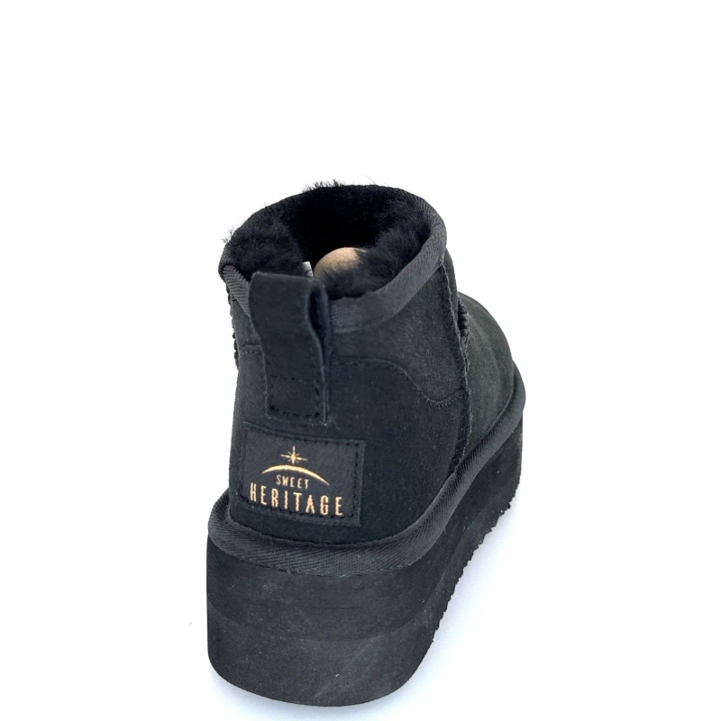 Sweet Heritage Patineuse Daim Noir PATINEUSE - NOIR Automne Hiver 2024-2025