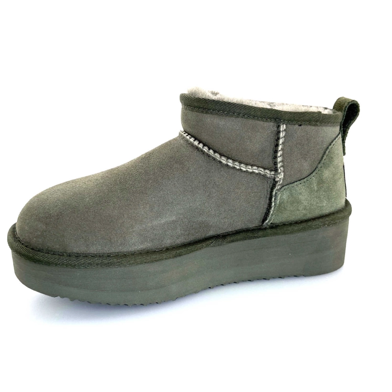 Sweet Heritage Patineuse Daim Vert PATINEUSE - CANTEEN Automne Hiver 2024-2025