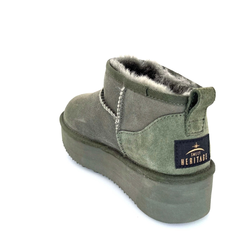 Sweet Heritage Patineuse Daim Vert PATINEUSE - CANTEEN Automne Hiver 2024-2025