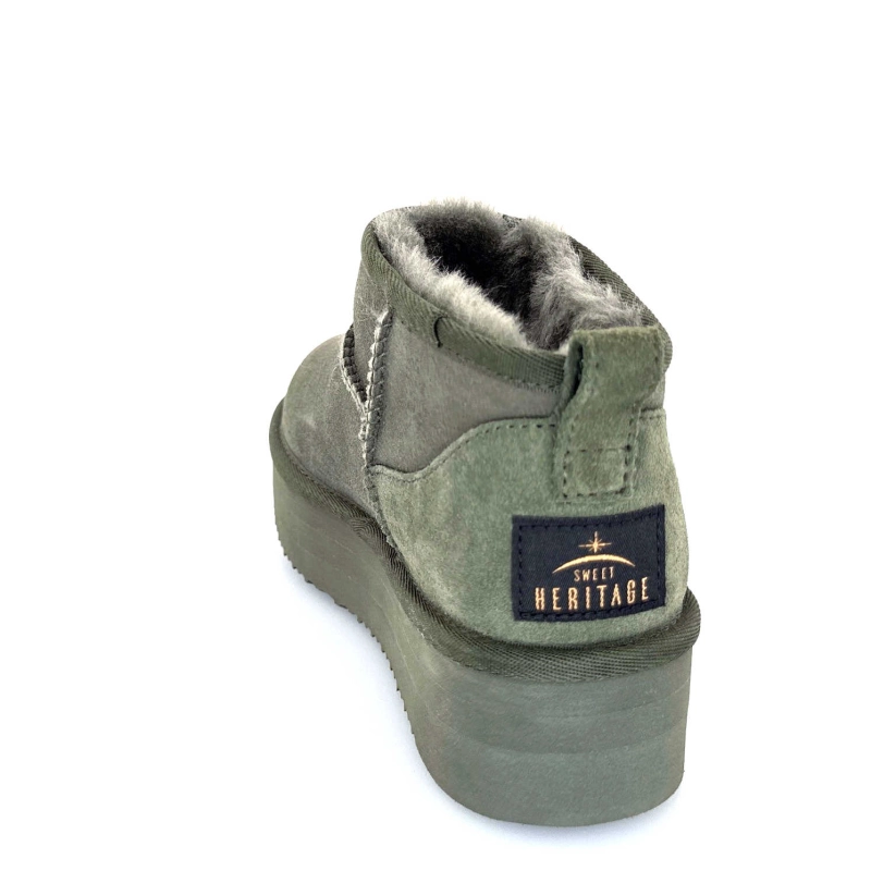 Sweet Heritage Patineuse Daim Vert PATINEUSE - CANTEEN Automne Hiver 2024-2025