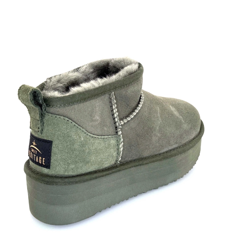 Sweet Heritage Patineuse Daim Vert PATINEUSE - CANTEEN Automne Hiver 2024-2025