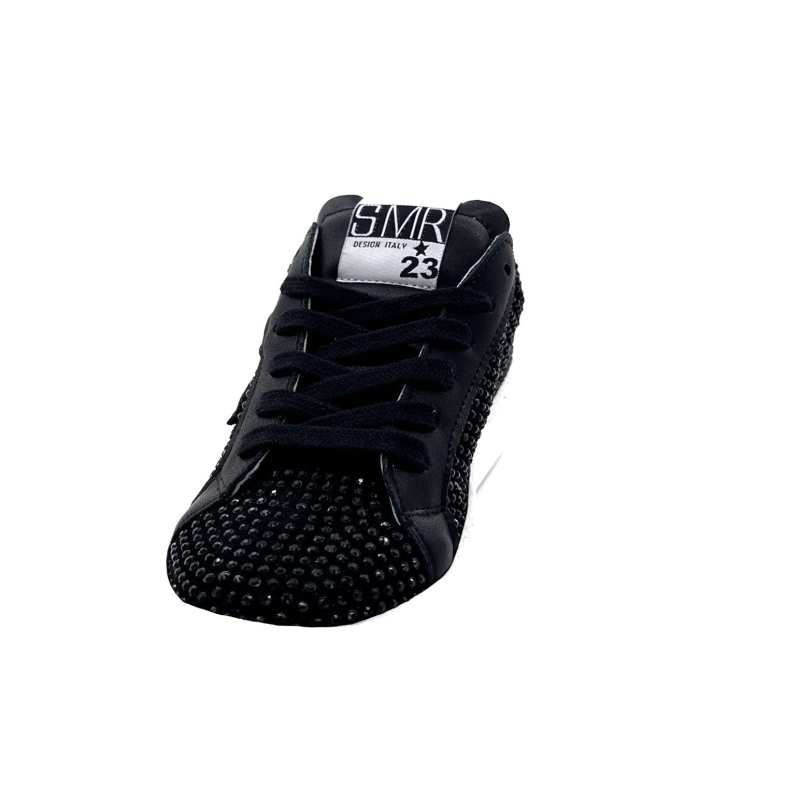 Semerdjian SMR23 Maya A412 Ante negro y pedrería Ivoire Chaussures