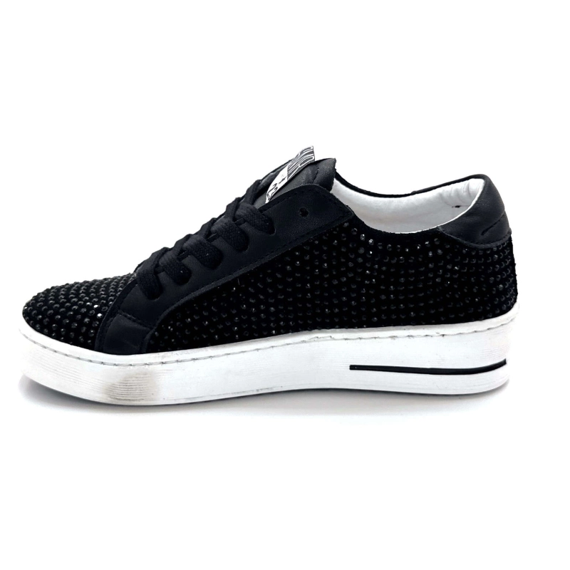 Semerdjian SMR23 Maya A412 Ante negro y pedrería Ivoire Chaussures