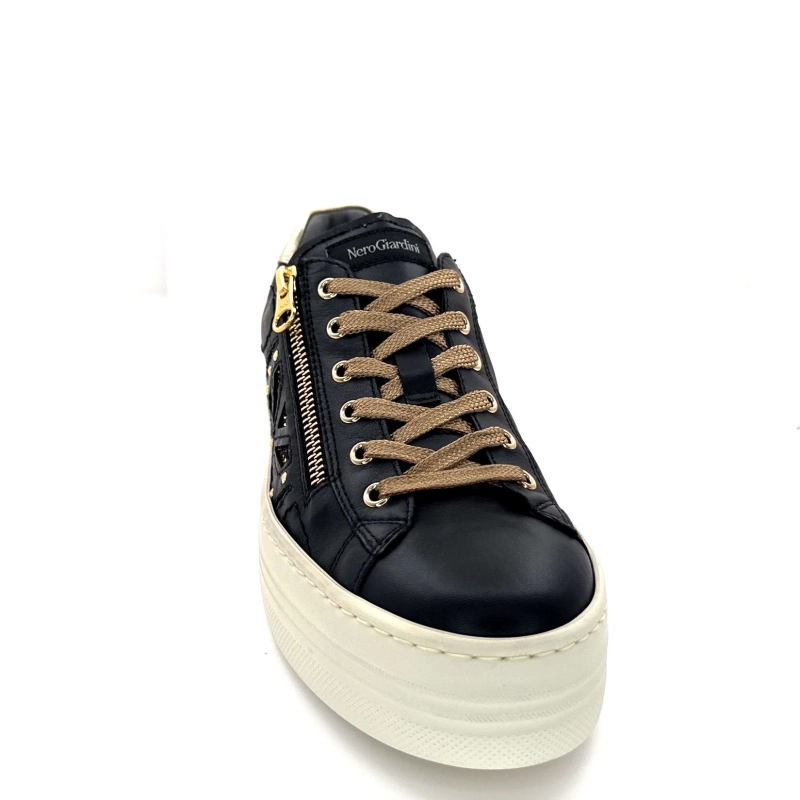 Nero Giardin 1411610 D100 Cuir Noir Ivoire Chaussures