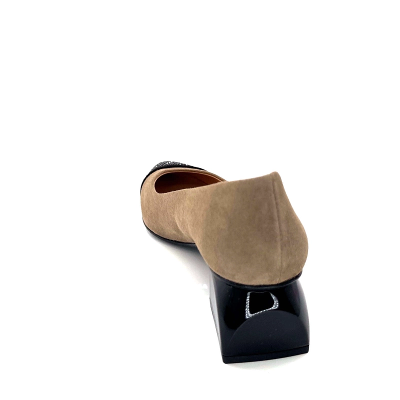 Dansi 6963 Daim Taupe Noir & Strass 6963 - ANTE NEGRO - ANTE TOPO / Automne Hiver 2024-2025