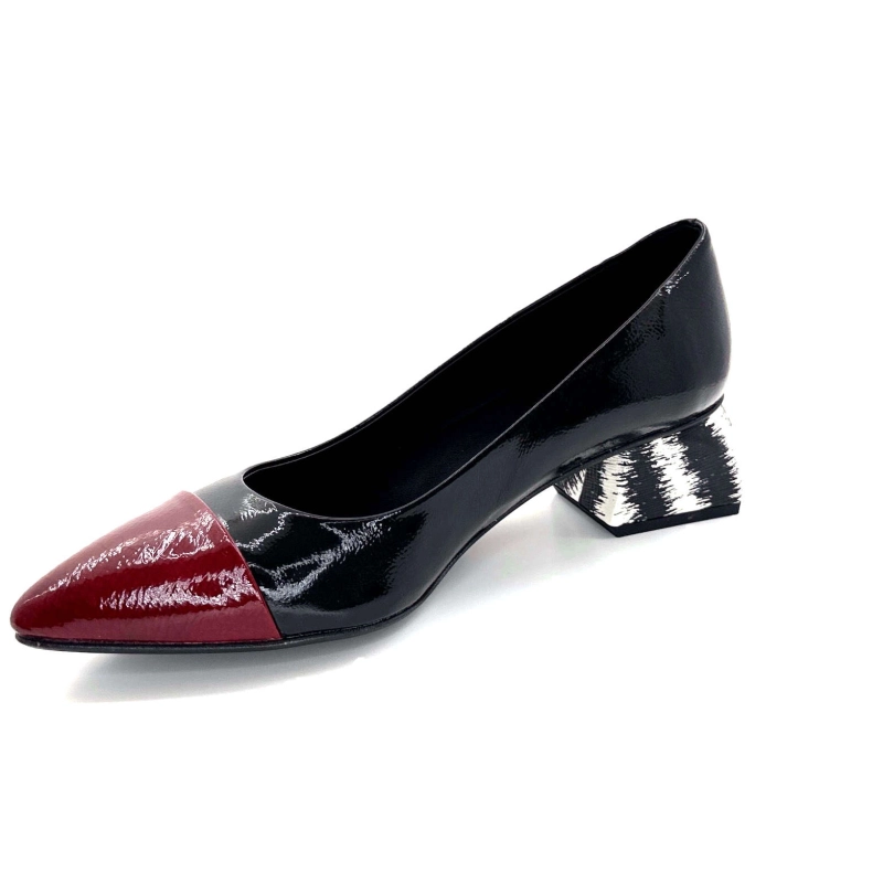 Dansi 6960 Vernis Noir & Bordeaux 6960 - BOLLINGS BURDEOS / - NERO Automne Hiver 2024-2025