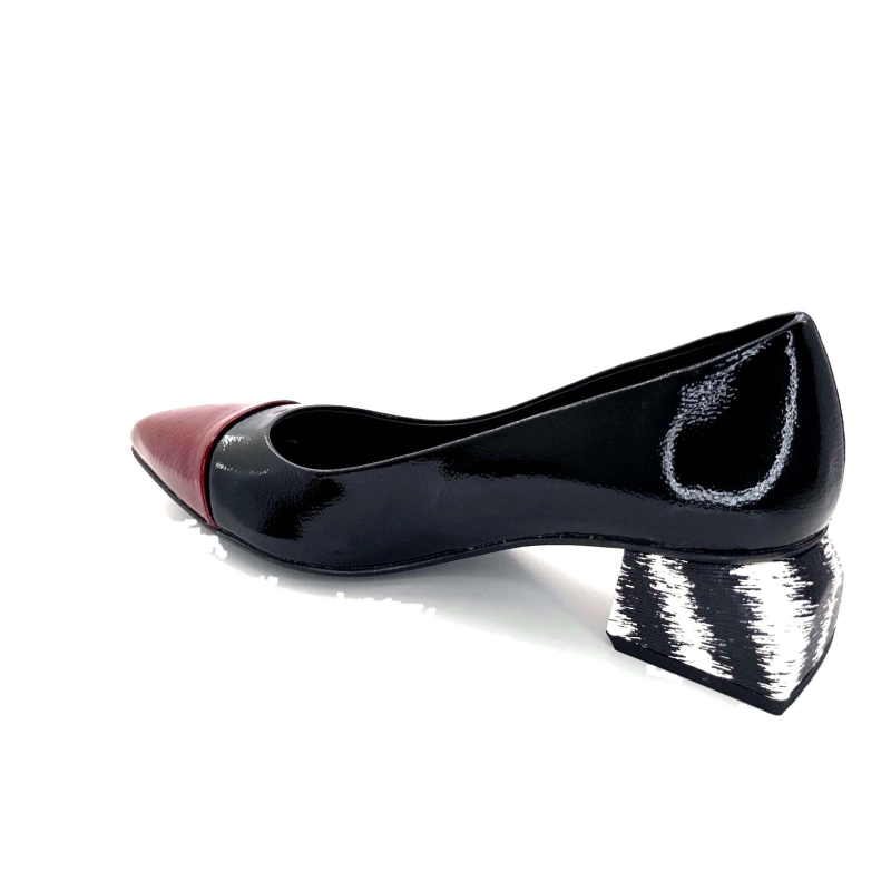 Dansi 6960 Vernis Noir & Bordeaux 6960 - BOLLINGS BURDEOS / - NERO Automne Hiver 2024-2025