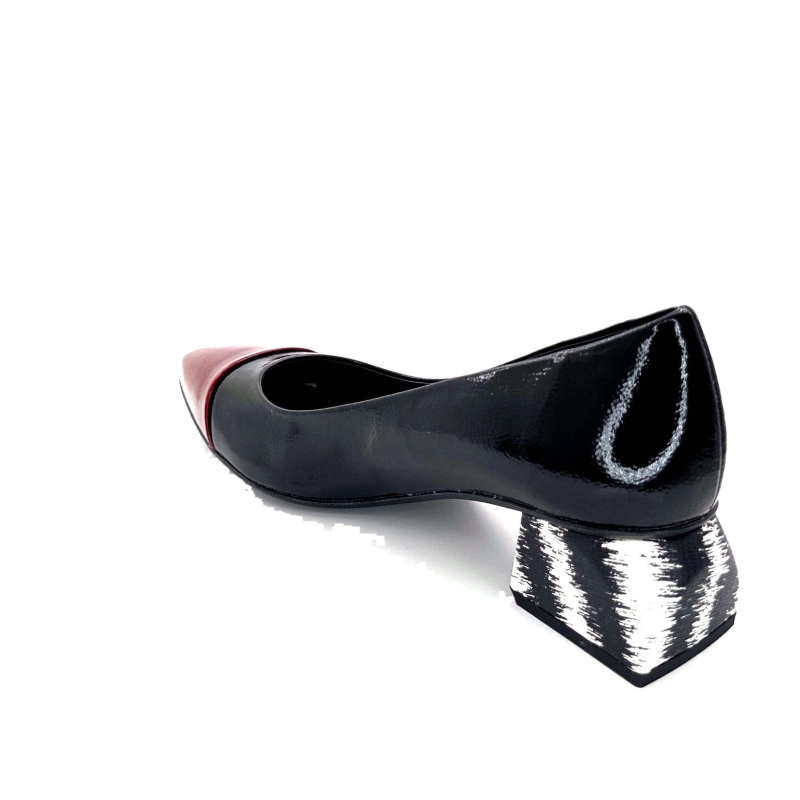 Dansi 6960 Vernis Noir & Bordeaux 6960 - BOLLINGS BURDEOS / - NERO Automne Hiver 2024-2025