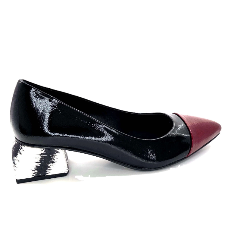 Dansi 6960 Vernis Noir & Bordeaux 6960 - BOLLINGS BURDEOS / - NERO Automne Hiver 2024-2025