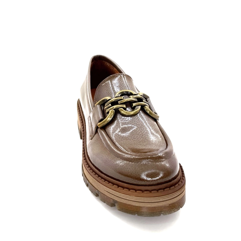 Ivoire Cv5055 Cuir Vernis Taupe CV 5055 - LACK - TAUPE Automne Hiver 2024-2025