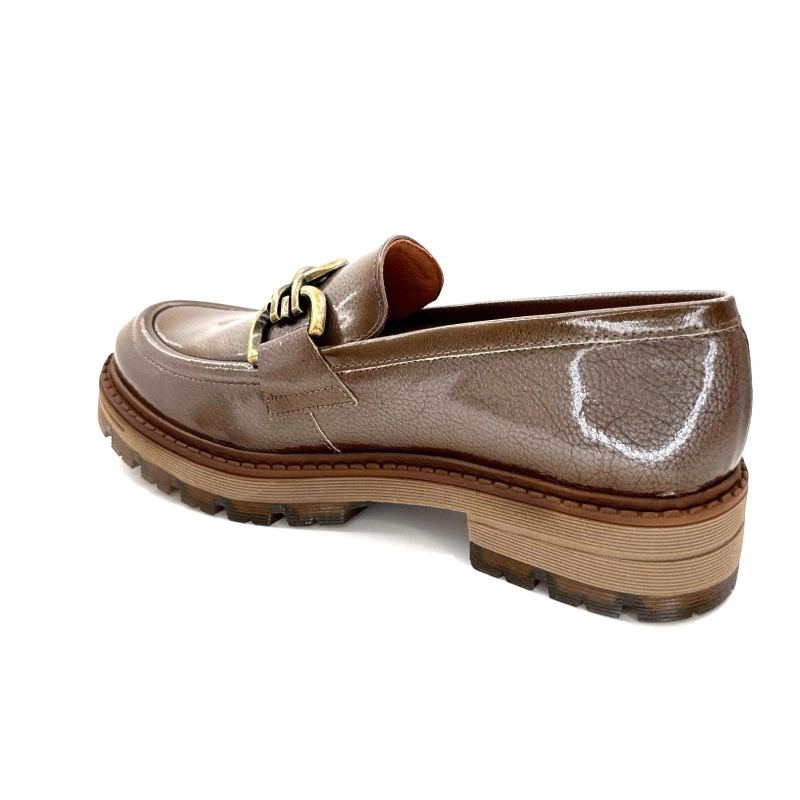 Ivoire Cv5055 Cuir Vernis Taupe CV 5055 - LACK - TAUPE Automne Hiver 2024-2025