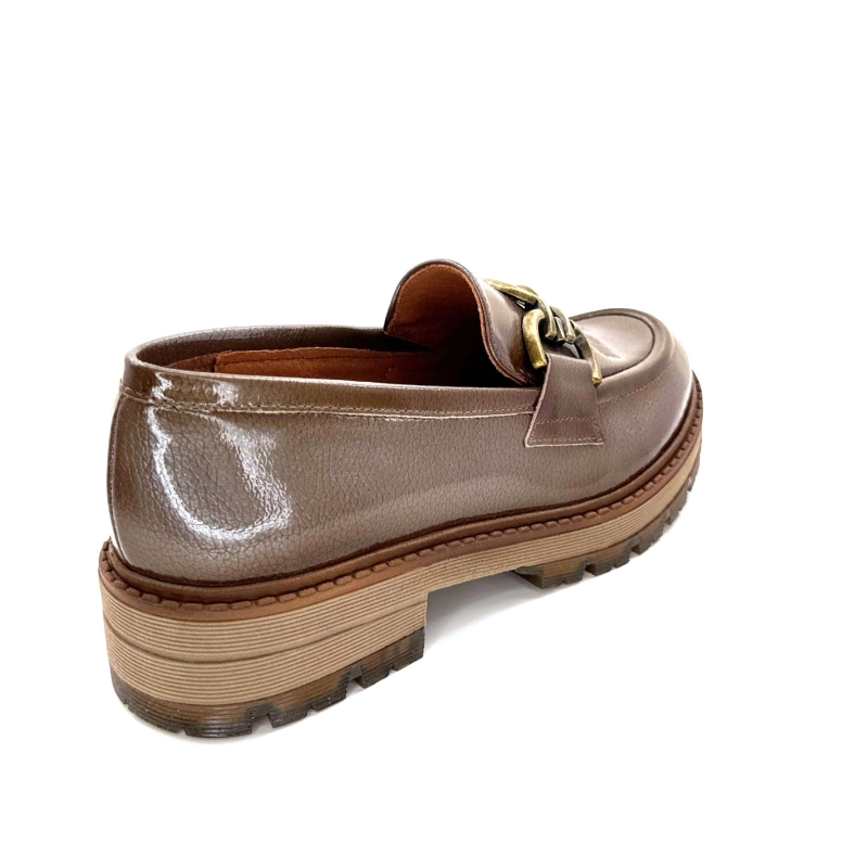 Ivoire Cv5055 Cuir Vernis Taupe CV 5055 - LACK - TAUPE Automne Hiver 2024-2025